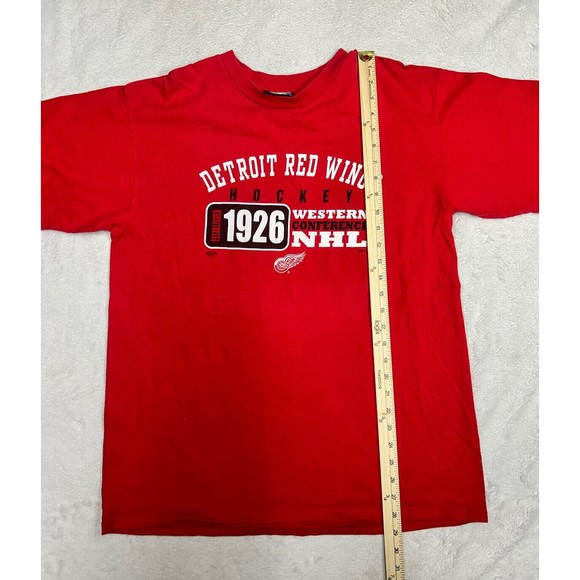 Vintage Concepts Sport Detroit Red Wings Single Stitch Red T-Shirt Size Large - Picture 5 of 7